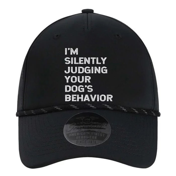 Funny Dog Trainer IM Silently Judging Your DogS Behaviour Performance The Dyno Cap