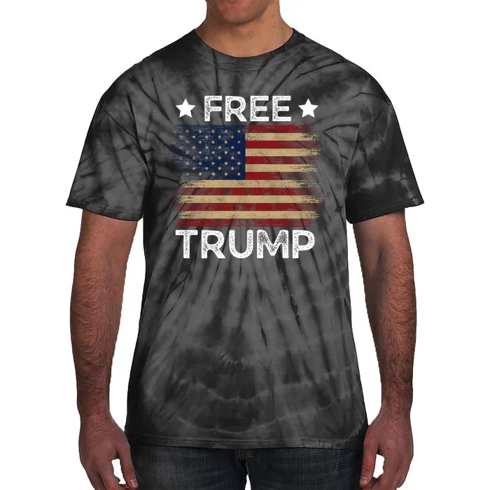 Free Donald Trump Republican Support Tie-Dye T-Shirt