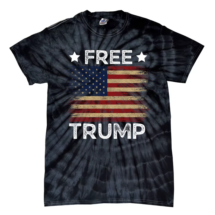 Free Donald Trump Republican Support Tie-Dye T-Shirt