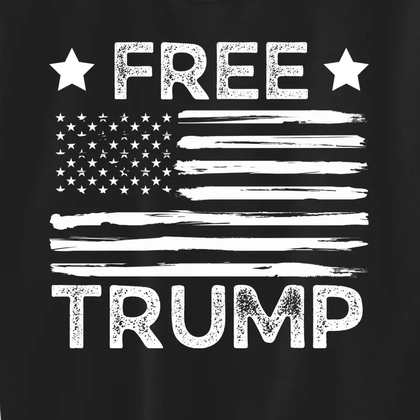 Free Donald Trump Republican Support Kids Sweatshirt