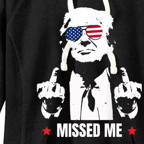 Funny Donald Trump Missed Me Women's Fleece Hoodie