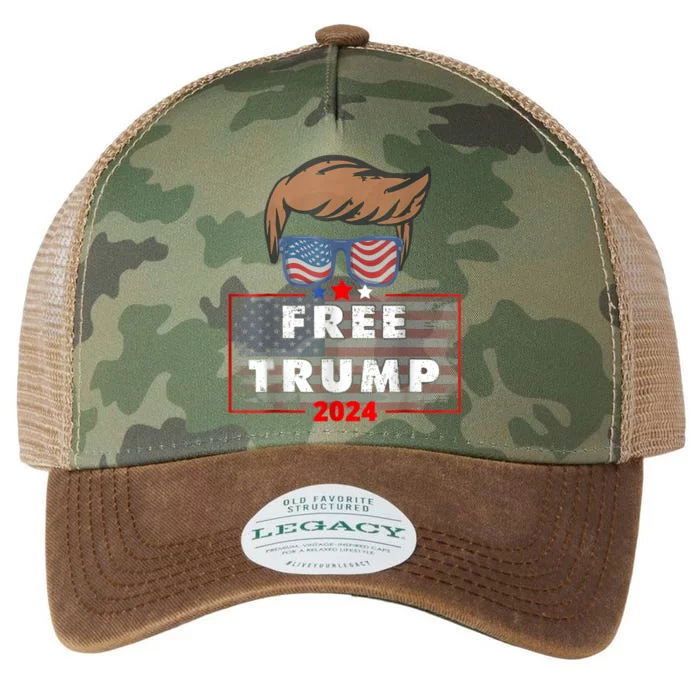 Free Donald Trump Republican Support Legacy Tie Dye Trucker Hat