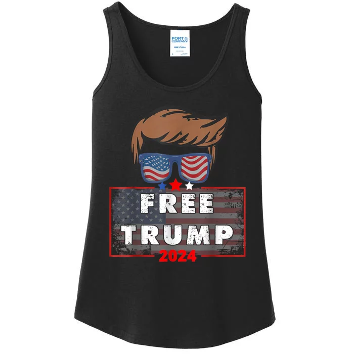 Free Donald Trump Republican Support Ladies Essential Tank