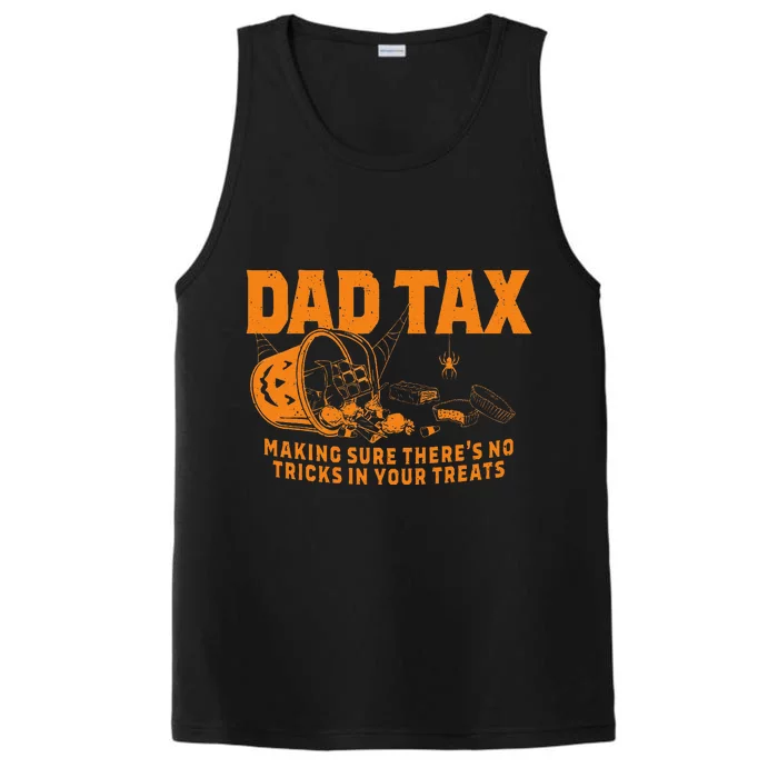 Funny Dad Tax Halloween Gift Performance Tank