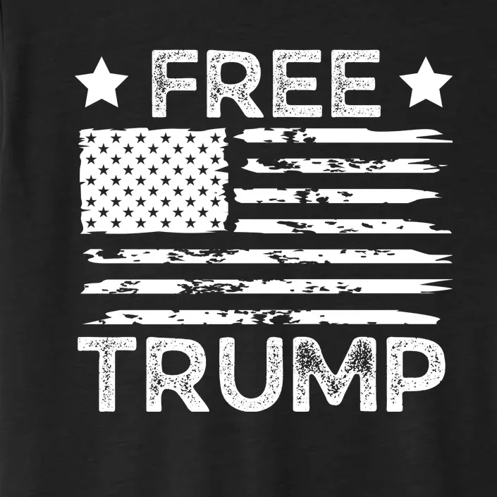 Free Donald Trump Republican Support ChromaSoft Performance T-Shirt