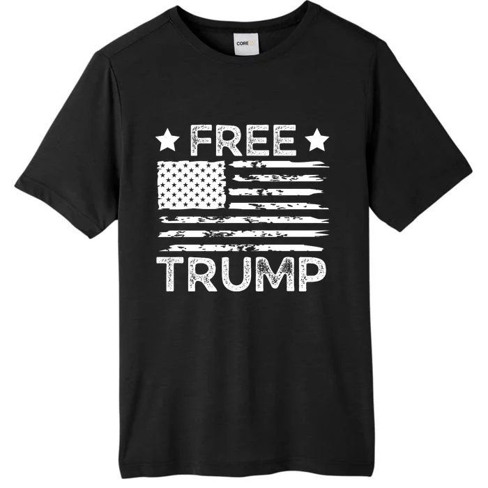 Free Donald Trump Republican Support ChromaSoft Performance T-Shirt