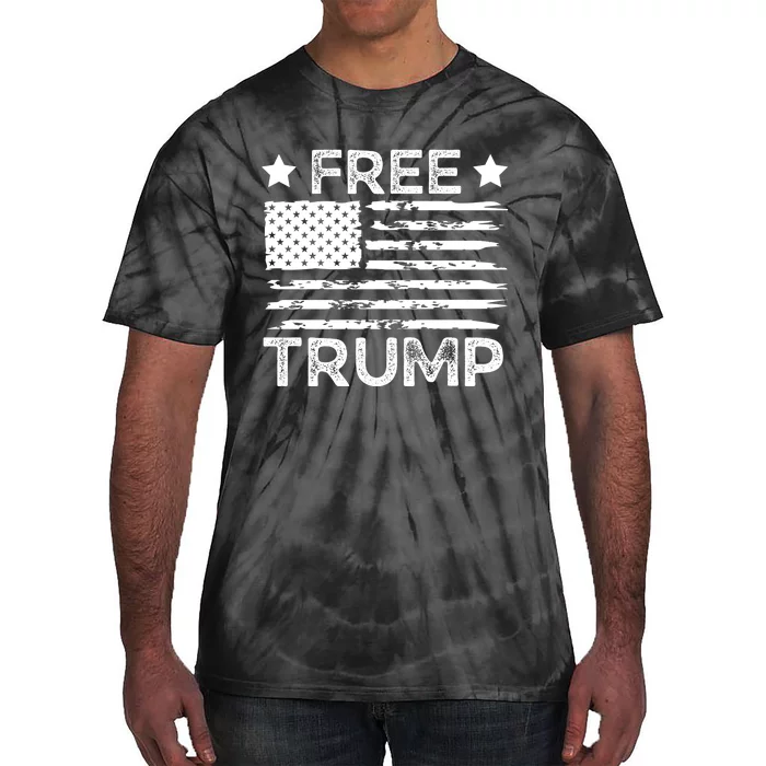 Free Donald Trump Republican Support Tie-Dye T-Shirt