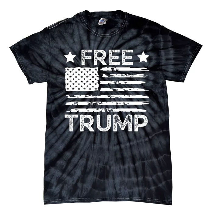 Free Donald Trump Republican Support Tie-Dye T-Shirt