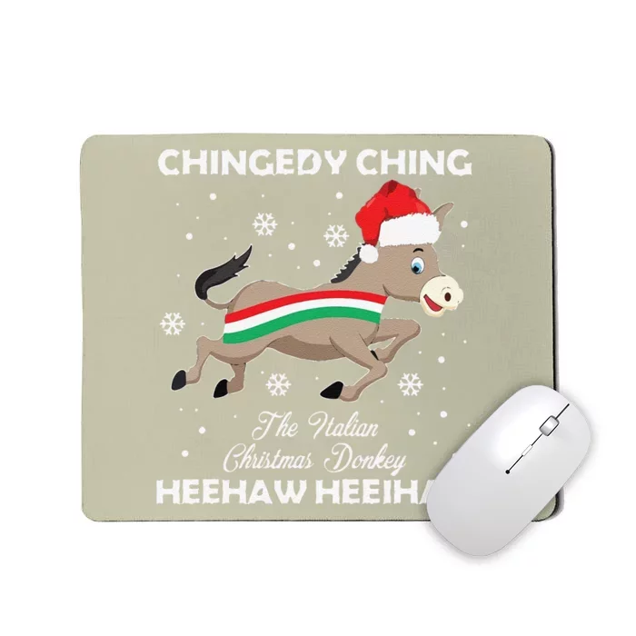 Funny Dominick The Christmas Donkey Italian Donkey Mousepad