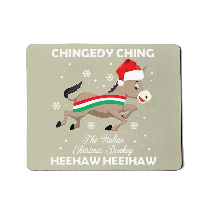 Funny Dominick The Christmas Donkey Italian Donkey Mousepad