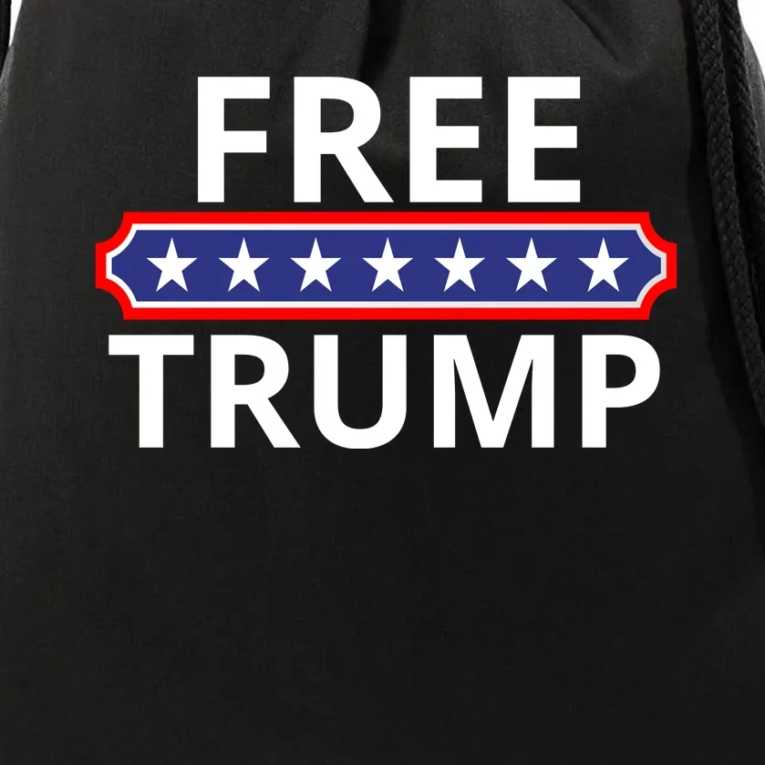 Free Donald Trump Republican Support Drawstring Bag