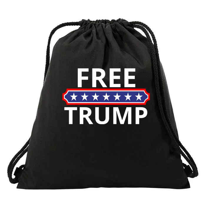 Free Donald Trump Republican Support Drawstring Bag