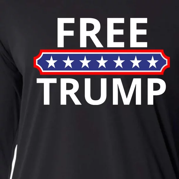 Free Donald Trump Republican Support Cooling Performance Long Sleeve Crew