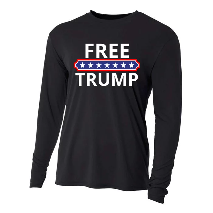 Free Donald Trump Republican Support Cooling Performance Long Sleeve Crew