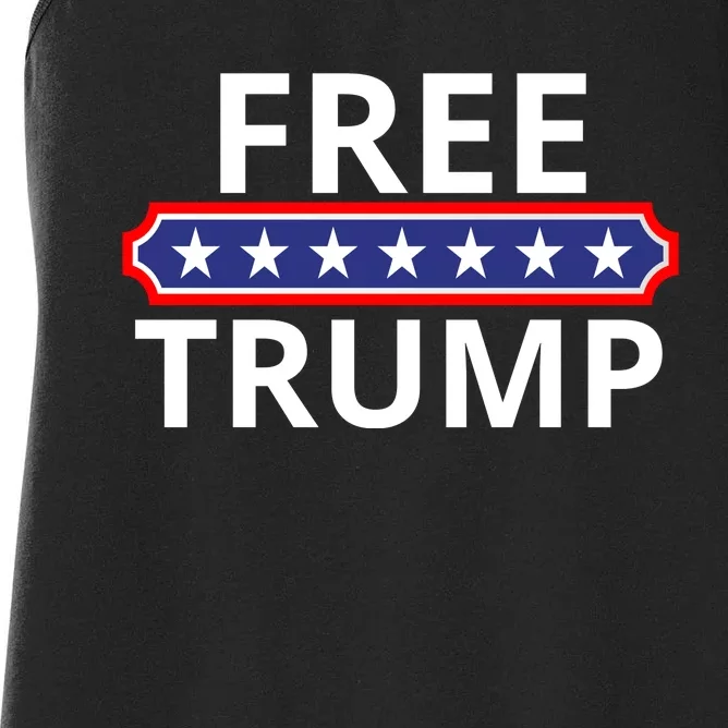 Free Donald Trump Republican Support Women's Racerback Tank