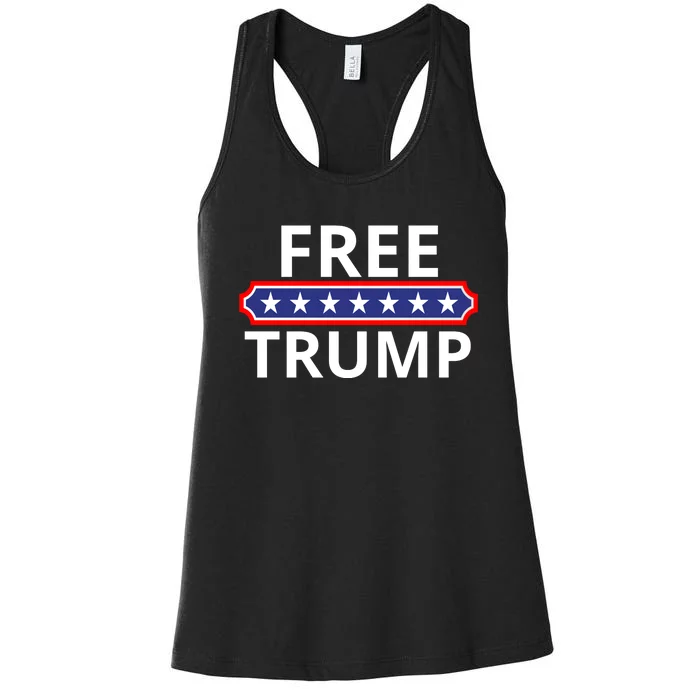 Free Donald Trump Republican Support Women's Racerback Tank