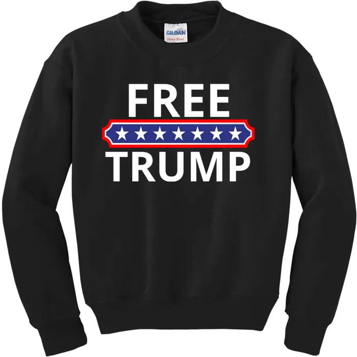 Free Donald Trump Republican Support Kids Sweatshirt