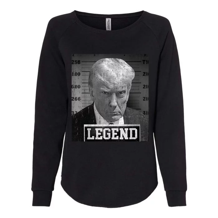 Free Donald Trump Mug Shot Republican President MAGA 2024 Womens California Wash Sweatshirt