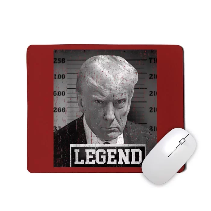 Free Donald Trump Mug Shot Republican President MAGA 2024 Mousepad