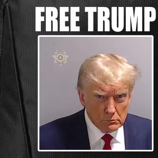 Free Donald Trump Mugshot Election City Backpack