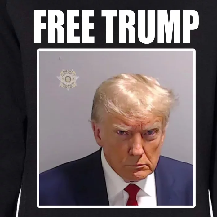 Free Donald Trump Mugshot Election Womens California Wash Sweatshirt