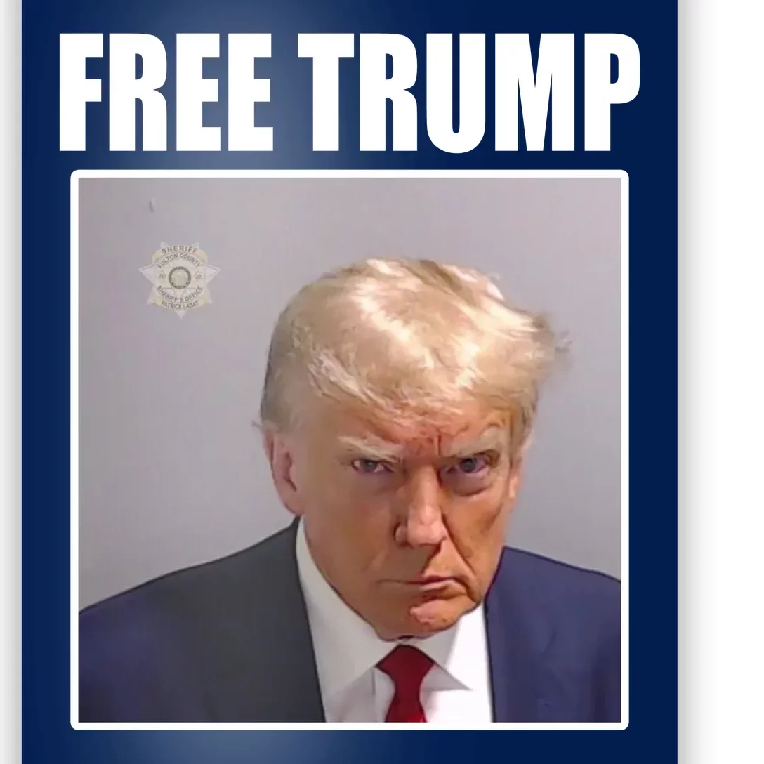 Free Donald Trump Mugshot Election Poster