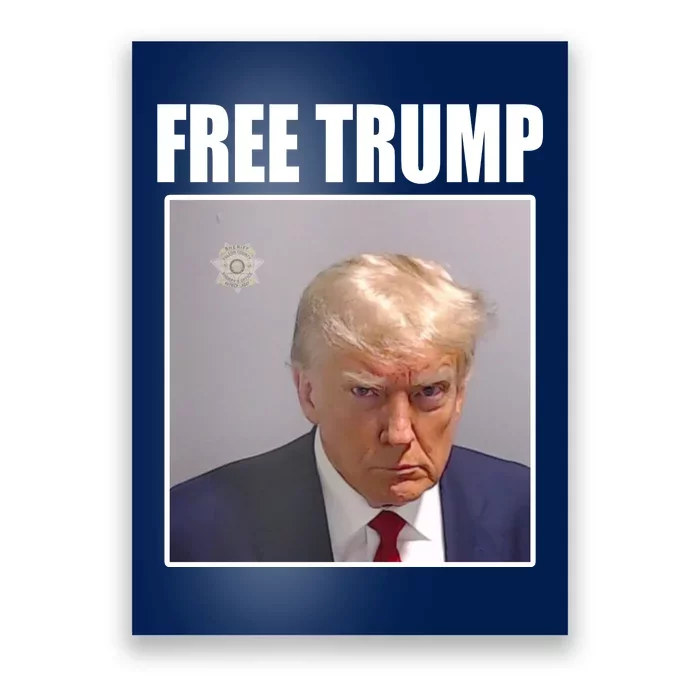 Free Donald Trump Mugshot Election Poster