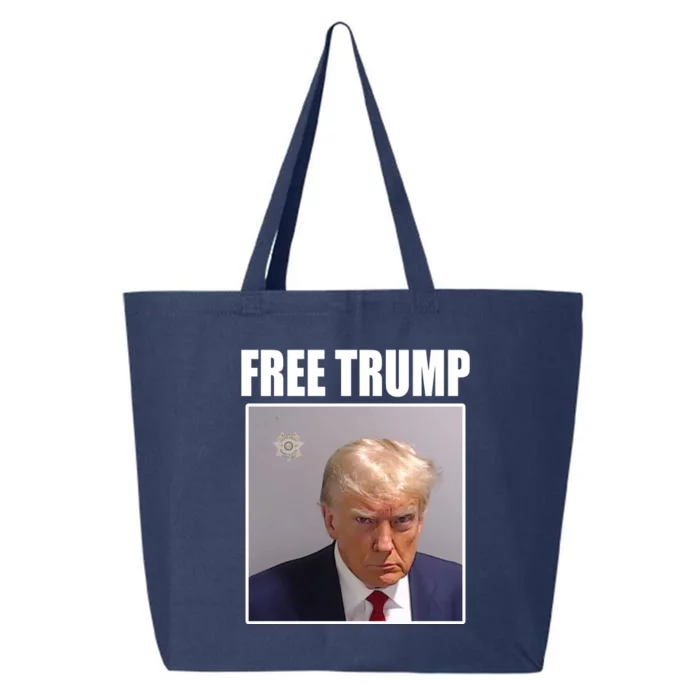 Free Donald Trump Mugshot Election 25L Jumbo Tote