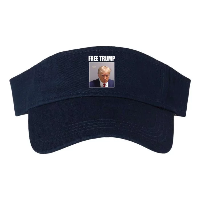 Free Donald Trump Mugshot Election Valucap Bio-Washed Visor