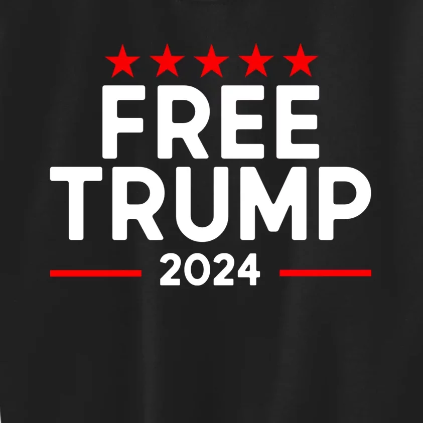 Free Donald Trump Republican Support Kids Sweatshirt