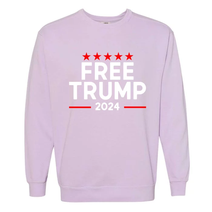 Free Donald Trump Republican Support Garment-Dyed Sweatshirt