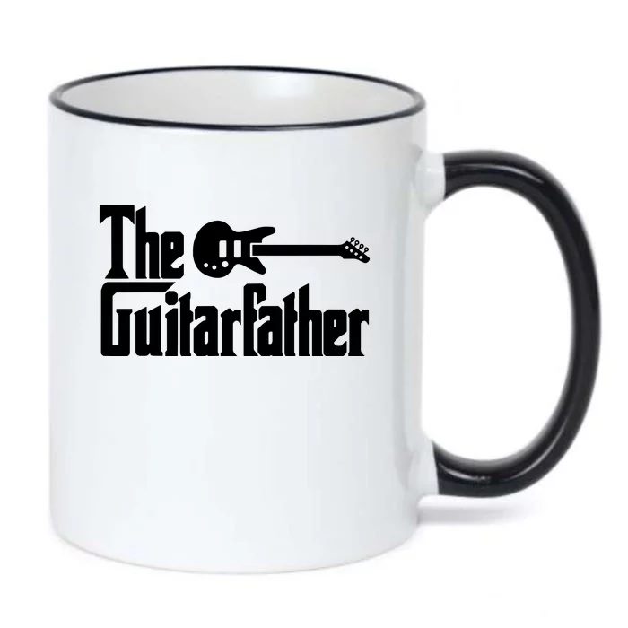 Fathers Day The Guitarfather Musician Guitarist Dad Gift Black Color Changing Mug