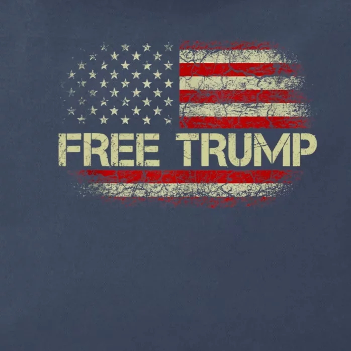 Free Donald Trump Republican Support Zip Tote Bag