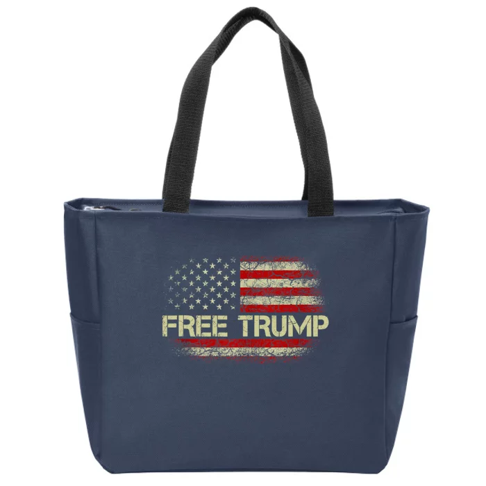 Free Donald Trump Republican Support Zip Tote Bag