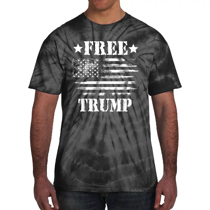 Free Donald Trump Republican Support Tie-Dye T-Shirt