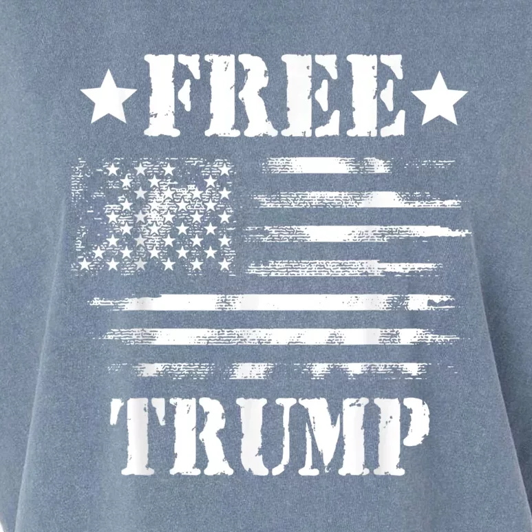 Free Donald Trump Republican Support Garment-Dyed Women's Muscle Tee