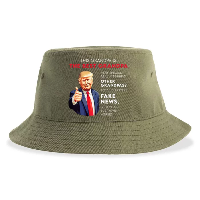 Funny Donald Trump Quote For Conservative Grandpa Sustainable Bucket Hat