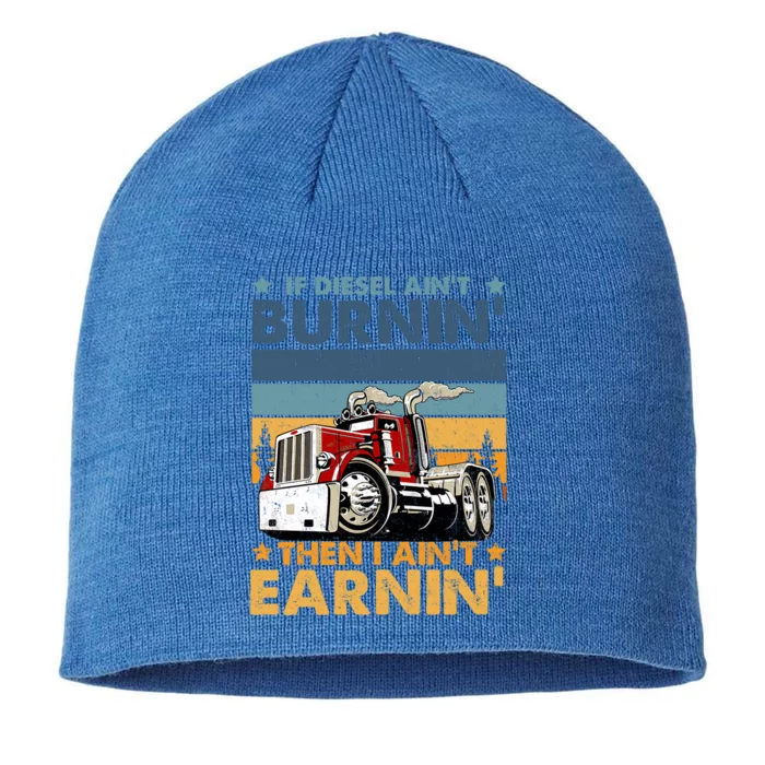 Funny Diesel Trucker Big Rig Semimeaningful Gifttrailer Truck Driver Gift Cute G 8 1/2in Sustainable Knit Beanie