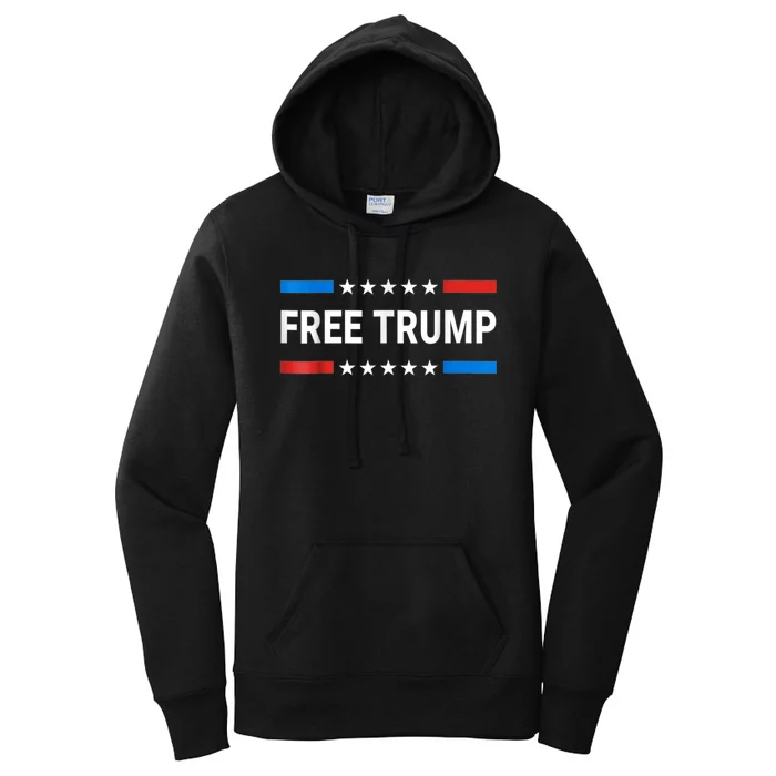 Free Donald Trump Republican Support Women's Pullover Hoodie