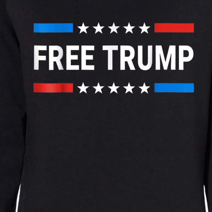 Free Donald Trump Republican Support Womens California Wash Sweatshirt