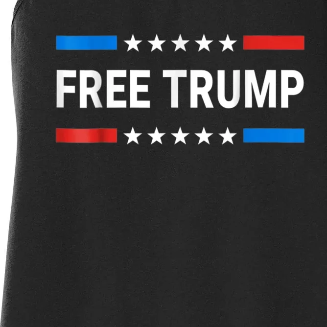 Free Donald Trump Republican Support Women's Racerback Tank