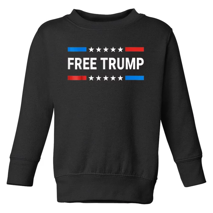 Free Donald Trump Republican Support Toddler Sweatshirt