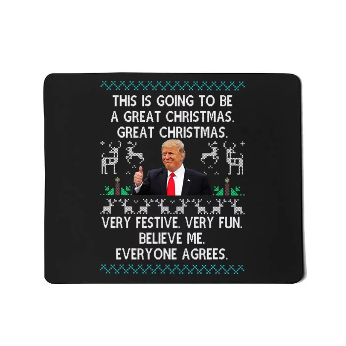 Funny Donald Trump Merry Christmas Xmas Pajamas Holiday Ugly Mousepad