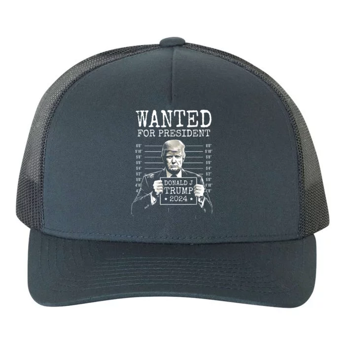 Free Donald Trump Mugshot Yupoong Adult 5-Panel Trucker Hat