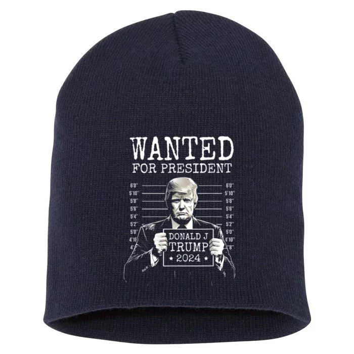 Free Donald Trump Mugshot Short Acrylic Beanie