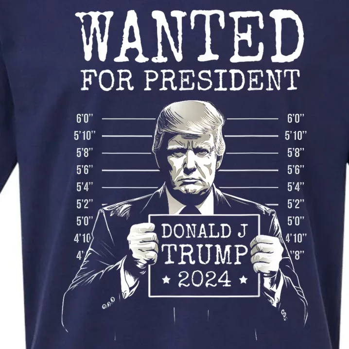 Free Donald Trump Mugshot Sueded Cloud Jersey T-Shirt