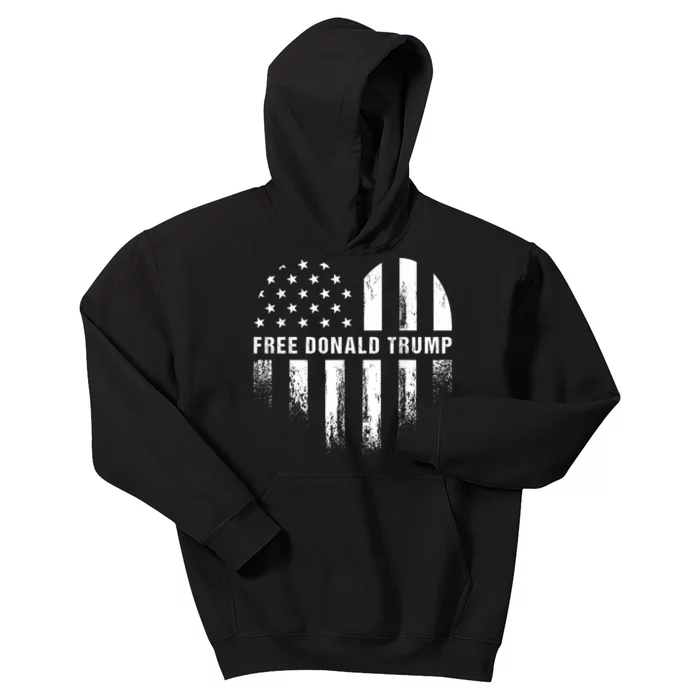 Free Donald Trump Republican Support Kids Hoodie