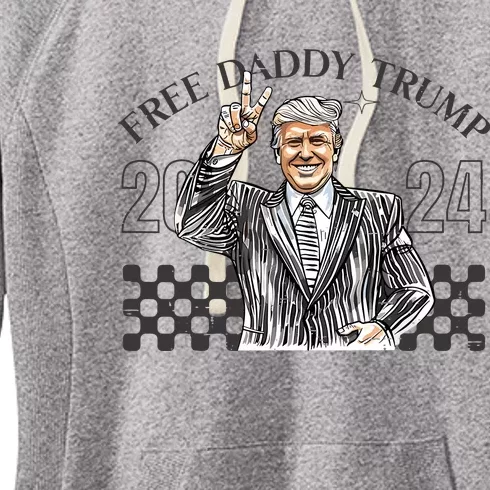 Free Daddy Trump 2024 Women's Fleece Hoodie