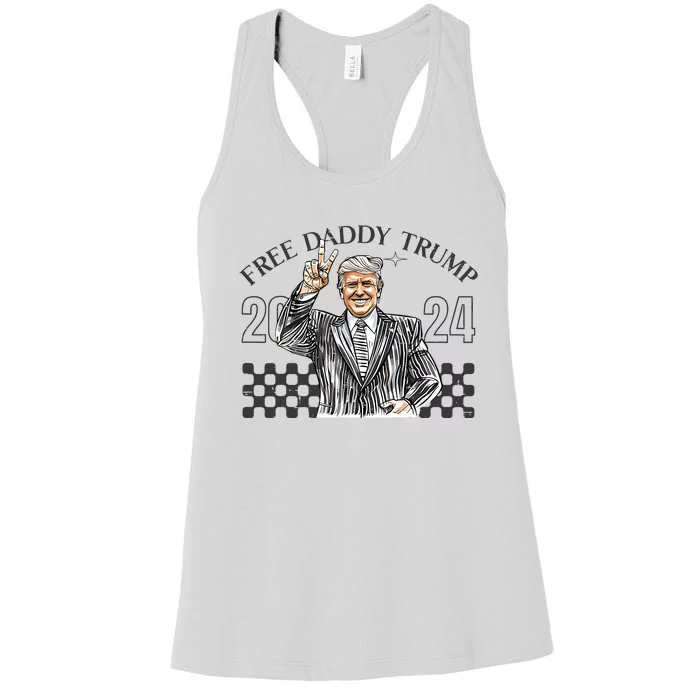 Free Daddy Trump 2024 Women's Racerback Tank