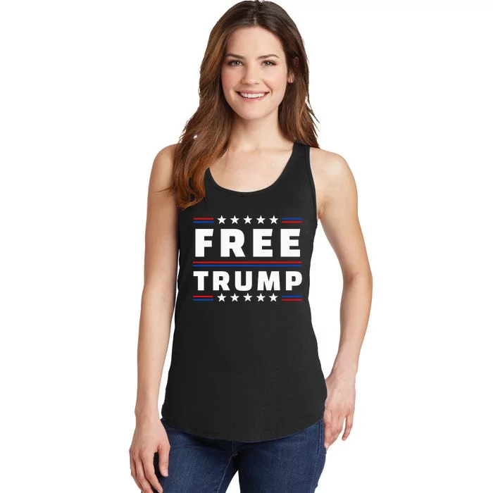 Free Donald Trump Republican Support Ladies Essential Tank